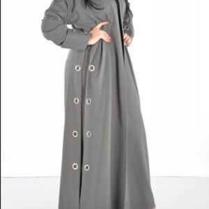 Nawaem abaya set-- grey