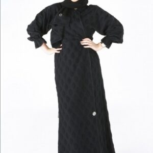 NAW08 Nawaem Abaya set self printed set