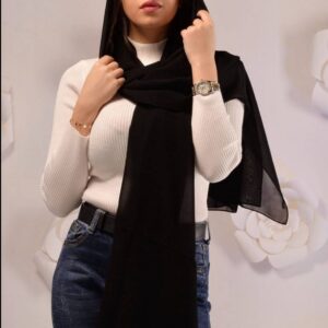 Gold laser cut badge Scarf 74x208cm