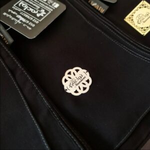 Silver laser cut badge Scarf 74x208cm