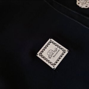 Silver laser cut badge Scarf 74x208cm