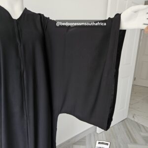 1N Bedoon Essm Korean Neda Baggy Abaya dramatic wide sleeve