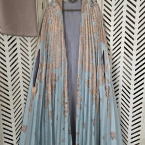 Bedoon Essm Teal Gold Cape