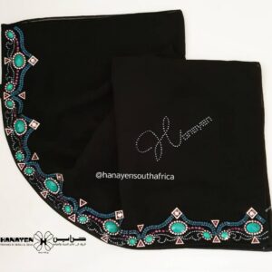 HS31 Blue, purple, turquoise and silver Swarovski Crystals and gemstones