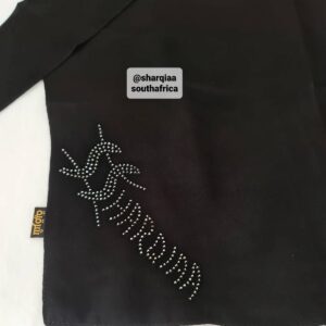 1 elastic tie up 38cm black Swarovski