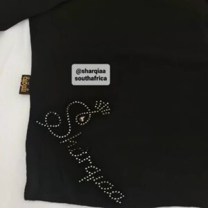 1 elastic tie up 38cm black Swarovski
