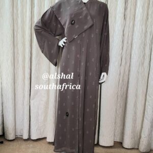 greige cool summer fabric back pleat self printed