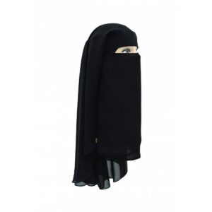 2 layer niqab tie up fullstitched