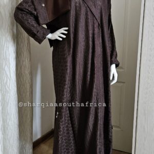 SCA43 chocolate brown Paisley Wrap set 52 54(2) 56(2) 58(2) 60(1)
