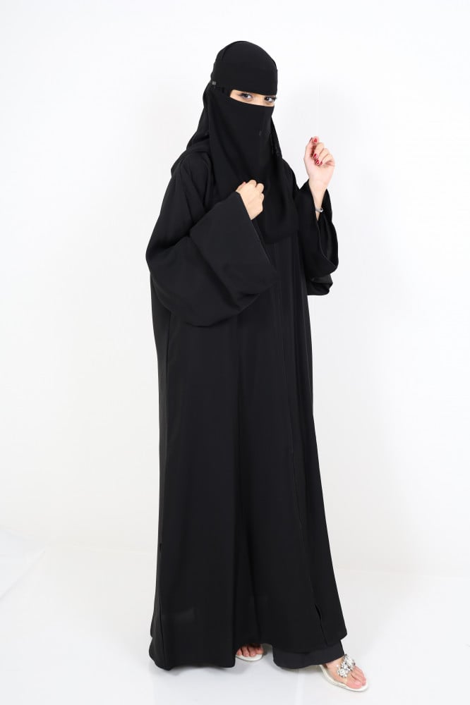 Sharqiaa Niqab with charms double elastic single layer 38cm - Image 6