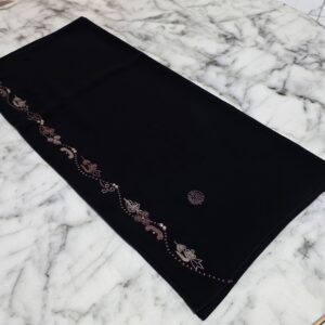berry and taupe embroidery