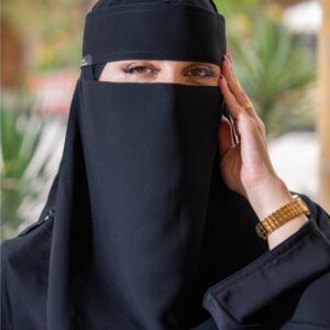 Nawaem niqab 34cm 1 elastic ext tie up