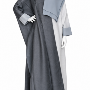 Bedoon Essm Ombre abaya [Secondline range] blue/teal/grey