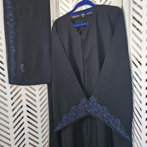 Sharqiaa Abaya Set Cuff Embellishmente