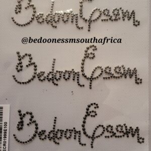 Bedoon Essm Swarovski Logo 10 Black