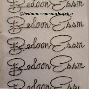 Bedoon Essm Swarovski Logo 07 Black
