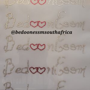 Bedoon Essm Swarovski Logo 30 Red & Silver