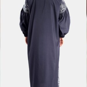 Bedoon Essm Navy with White Stitch Embroidery Set (Secondline)