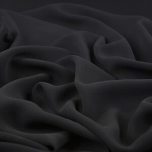 Bedoon Essm Basic Plain Black Scarf
