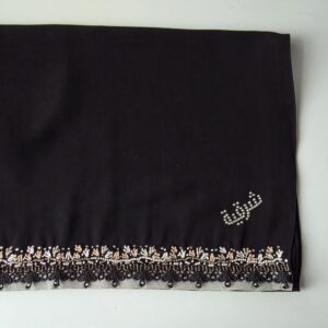 Sharqiaa Lace/Bead/Embroidery Scarf