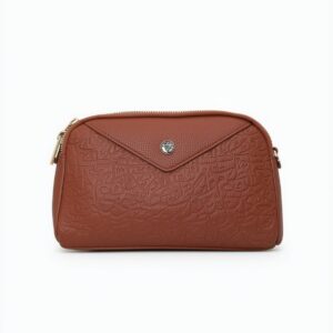 Sharqiaa Sling Bag Laser Calligraphy Burnt Orange