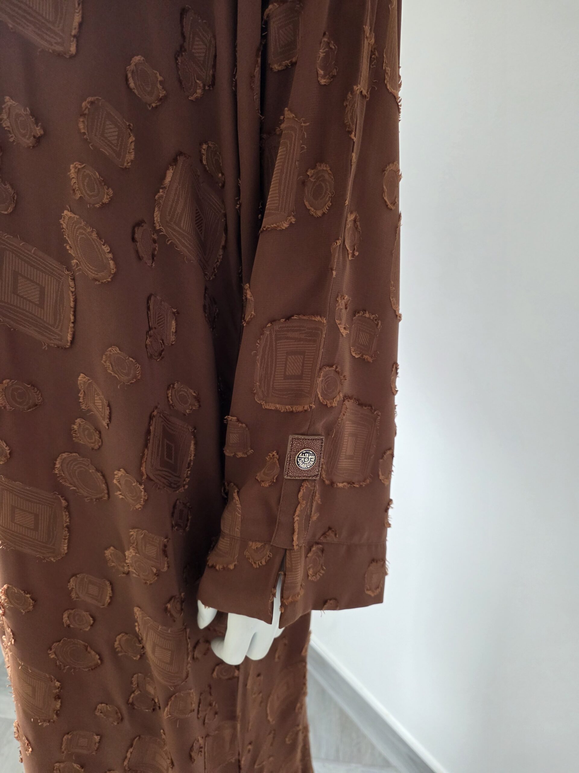 Sharqiaa Self Printed Set Burnt Orange - Image 9