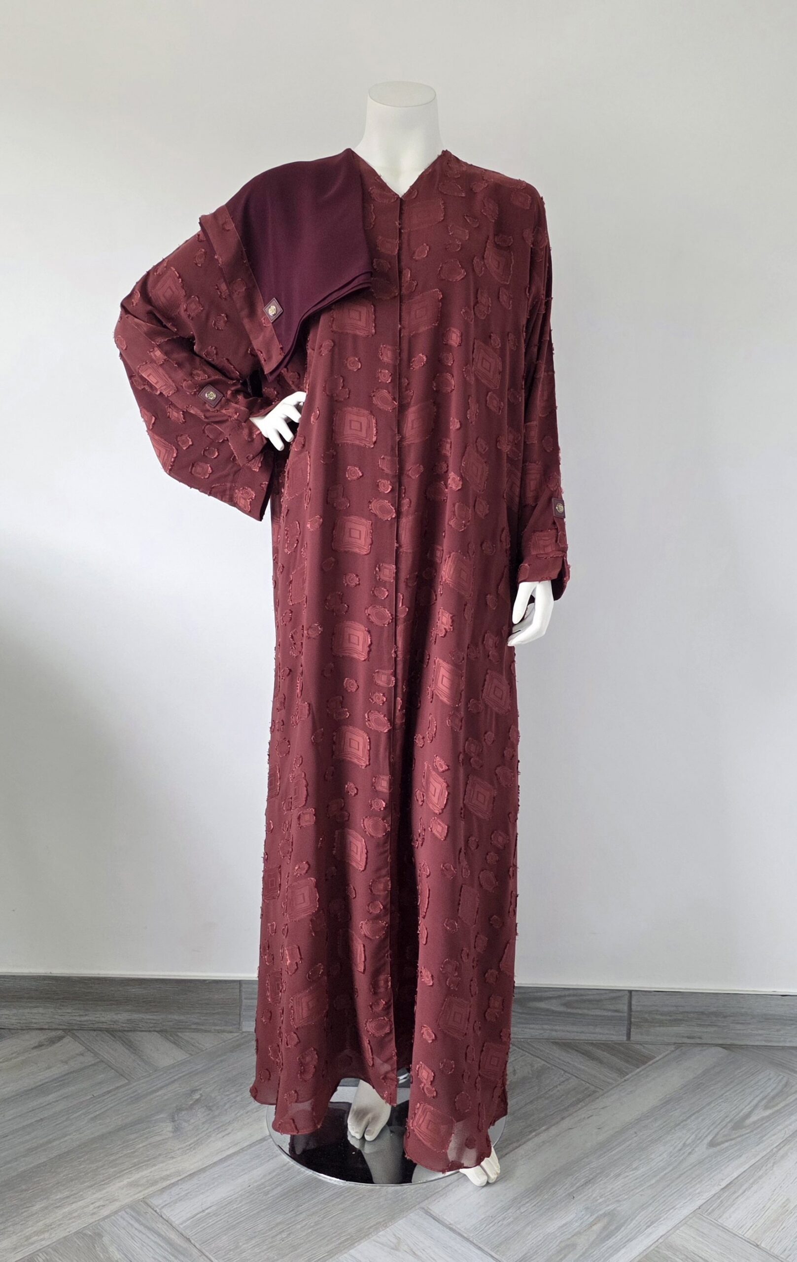 Sharqiaa Self Printed Set Burnt Umber