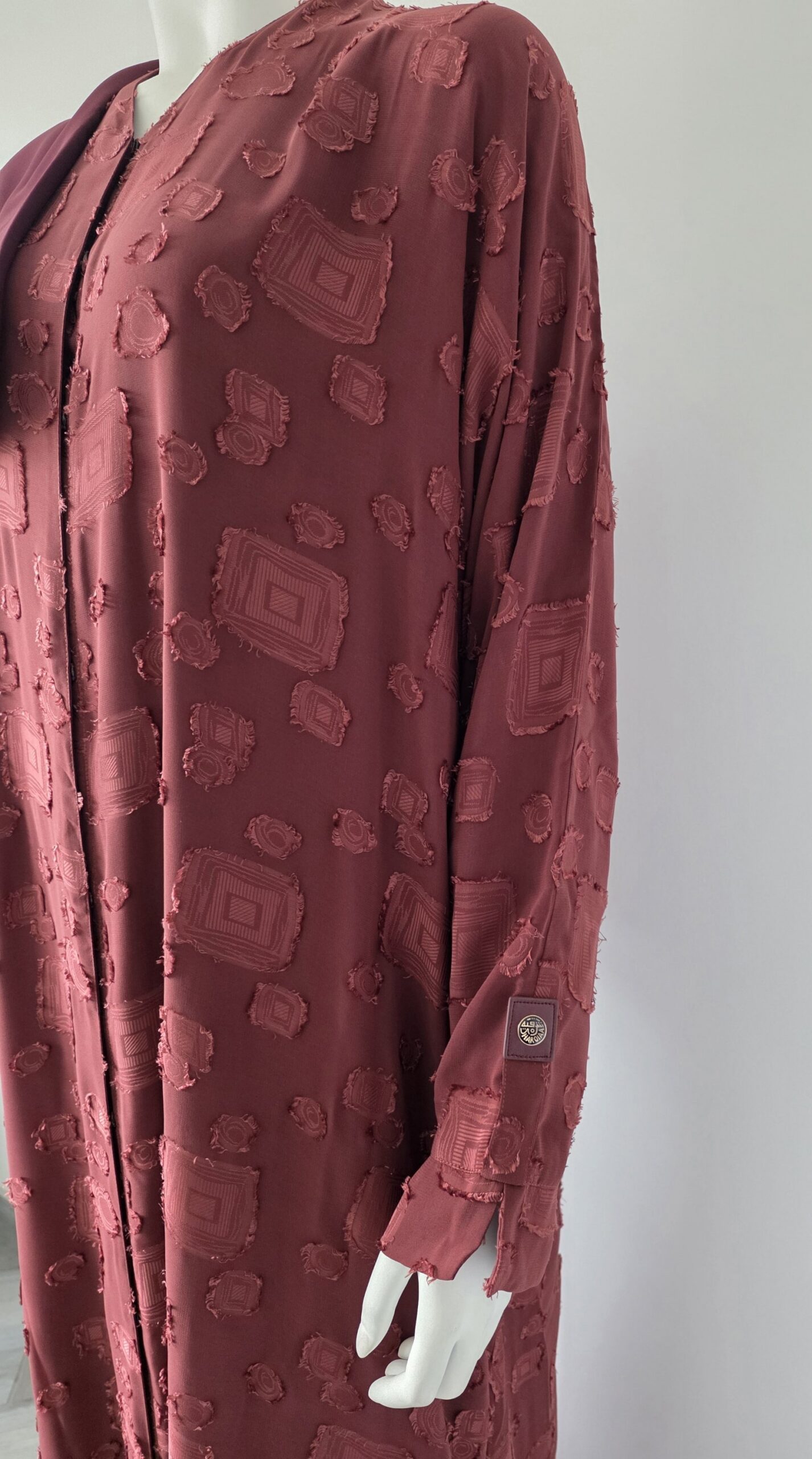 Sharqiaa Self Printed Set Burnt Umber - Image 4