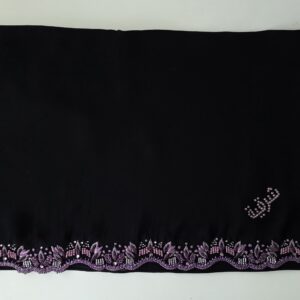 Sharqiaa Embroidery - Beadwork Scarf - Purple