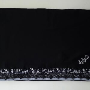 Sharqiaa Embroidery-Swarovski Scarf - Blues