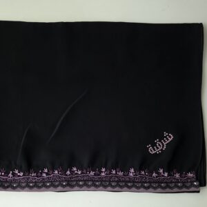 Sharqiaa Embroidery-Swarovski Scarf - purples
