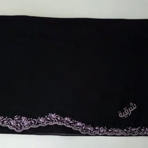 Sharqiaa Embroidery-Swarovski Scarf - Purple/Lilac